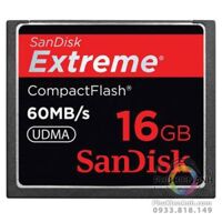 Thẻ nhớ sandisk CF 16 gb 60mb