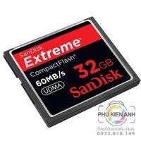 Thẻ nhớ sandisk CF 32 gb 60mb