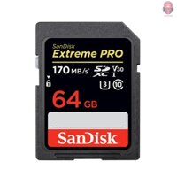 Thẻ Nhớ Sandisk Extreme Pro Sdxc Uhs-1 64gb Sd Card U3 C10 V30 4k Siêu Tốc 170mb / S Read 90mb / S Write