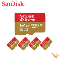 Thẻ Nhớ SanDisk Extreme V30 A2 256GB 128GB 64GB MicroSDXC V30 A2 190MB/s - Bảo Hành Chính Hãng 5 Năm