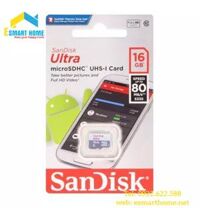 Thẻ nhớ SanDisk MicroSDHC Ultra 16GB Class 10, 80MB/s