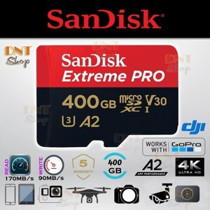Thẻ nhớ Sandisk microSDXC A2 400GB (170/90 MB/s) Extreme Pro