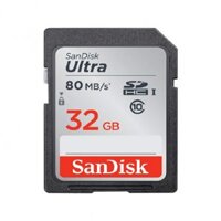 Thẻ nhớ SanDisk SDHC 32 GB Ultra Class 10 80MB/s (Bảo hành 1 năm)