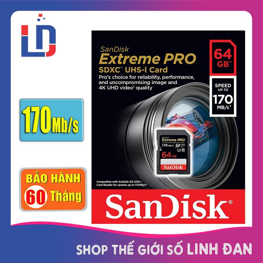 Thẻ nhớ SanDisk SDXC Extreme Pro 64Gb 633X 95m/s