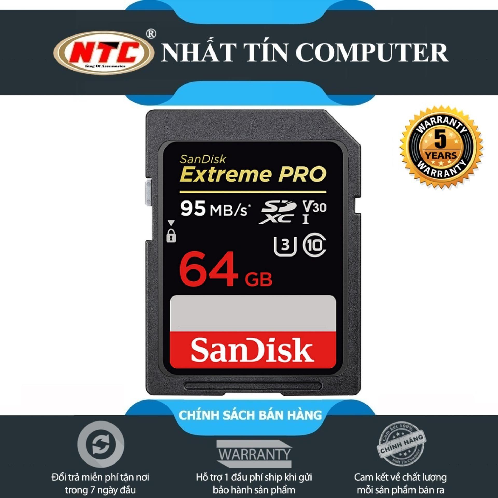 Thẻ nhớ SanDisk SDXC Extreme Pro 64Gb 633X 95m/s