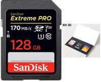 Thẻ nhớ SanDisk SDXC Extreme Pro 128GB 95/90 MB/s U3 (HÀNG TRAY AMAZON + HỘP ĐỰNG THẺ NHỚ) - No Box