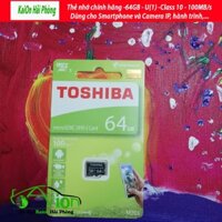 Thẻ nhớ Sandisk (Toshiba) Micro-SD 64GB - dùng cho điện thoại, Camera hành trình, Cam IP | Thẻ nhớ MSD64GB  - chính hãng