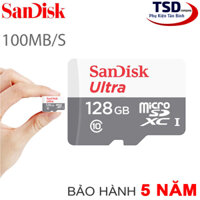 Thẻ Nhớ SanDisk Ultra 128GB 100MB/s MicroSDXC Chính Hãng