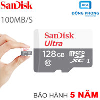 Thẻ Nhớ SanDisk Ultra 128GB 100MB/s MicroSDXC Chính Hãng