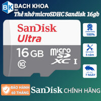 Thẻ nhớ SanDisk Ultra 32GB/64GB/128G tốc độ cao 100mb/s,chuẩn Micro SD cho camera,điện thoại-Thẻ nhớ Sandisk chính hãng