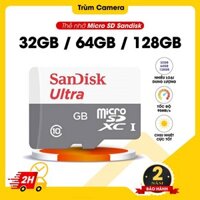 Thẻ Nhớ SANDISK 32GB/64gb/128GB Chính Hãng, Tốc Độ Cao 100mb/s, Dùng Cho Camera, Điện Thoại, Máy ảnh - BH 7 năm