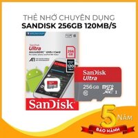 Thẻ Nhớ SanDisk 256G-32G-64G-128GB MicroSD Ultra Class 10  - Hàng Chính Hãng - 256Gb