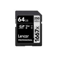 Thẻ nhớ SD 64GB Lexar Professional 1667x SDXC UHS-II