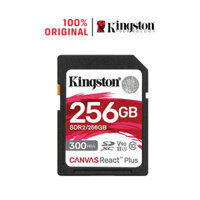 Thẻ nhớ SD cho máy quay 4K/8K Kingston Canvas React Plus UHS II SDR2 256GB