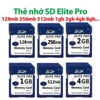 Thẻ nhớ SD Elite Pro 128mb 256mb 512mb 1gb 2gb 4gb 8gb dung lượng thấp cho máy công nghiệp, máy ảnh