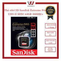 Thẻ nhớ SD Sandisk Extreme Pro UHS-II SDXC 64GB 300MB/s