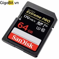 Thẻ nhớ SD SanDisk SDHC Extreme Pro, 64GB