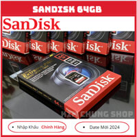 Thẻ nhớ SDHC Sandisk Etreme Pro 64GB U3 V30 Class10