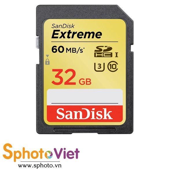 Thẻ nhớ SDHC SanDisk Extreme 32GB 60MB/s
