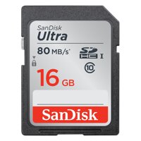 Thẻ Nhớ SDHC SanDisk Ultra 16GB UHS-I - 80MB/s