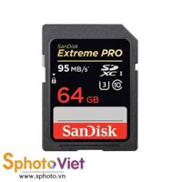 Thẻ nhớ sdxc 64gb sandisk extreme pro 95mb/s