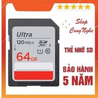 Thẻ nhớ SDXC 64GB, SDHC 32GB 16GB Ultra Class 10 Upto 100MB/s