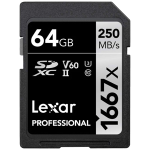 Thẻ nhớ SDXC Lexar 64GB UHS-II 1667X