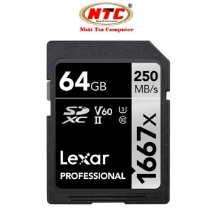 Thẻ nhớ SDXC Lexar 64GB UHS-II 1667X