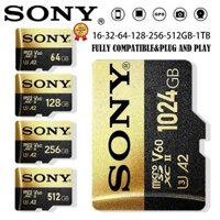 Thẻ Nhớ SONY Micro SD Class 10 2TB 1TB 512GB 256GB 128GB 64GB 32GB Micro SD TF Flash Card 32 64 128 GB MicroSD Cho Camera Điện Thoại