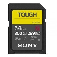 Thẻ nhớ Sony Tough SD V90 64Gb (W300mb, R299mb) chính hãng (New)