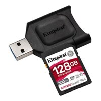Thẻ Nhớ Tốc Độ cao SD Kingston Canvas React Plus Chuẩn hạng V90 U3 UHS-II 128GB 300/260Mbs