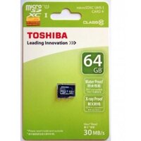 Thẻ nhớ Toshiba Class 10 (64GB/32GB) Cao Cấp Chính Hãng bảo hành 60 tháng lưu dữ liệu camera  điện thoại, máy ảnh, nhạc.