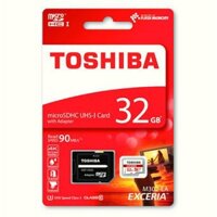 Thẻ nhớ Toshiba MicroSDHC UHS-I 32GB Class 10 90MB/S + Adaptor thẻ nhớ microSD