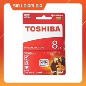 Thẻ nhớ Toshiba Micro SD 8GB class10