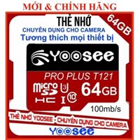 Thẻ Nhớ Yoosee Pro Plus 32GB A1 U3 4K Đọc 95MB/s, Ghi 45MB/s