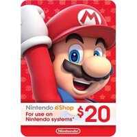 Thẻ Nintendo eShop 20$ - US