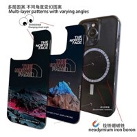 THE NORTH FACE Ốp Điện Thoại IMD Từ Tính Hai Mặt Thay Đổi Màu Sắc Cho iPhone 15 Pro Max iPhone 11 12 13 14 Pro Max