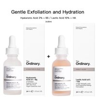 The Ordinary Bộ Tẩy Tế Bào Chết - Hyaluronic Acid 2  B5  Lactic Acid 10  HA duong am - 2x30ml