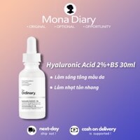 The ordinary Hyaluronic Acid 2%+B5 Serum & Essence 30ml Làm dịu và dễ chịu, bảo trì nhạy cảm, nuôi dưỡng da