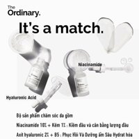 The Ordinary Niacinamide Serum B5 Axit Hyaluronic 2% + B5 / Niacinamide 10% + Zinc 1%