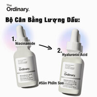 The Ordinary Niacinamide Serum B5 Axit Hyaluronic 2% + B5 / Niacinamide 10% + Zinc 1% Kiềm Dầu Và Cân Bằng Lượng Dầu - 2x30ml (Có Bán Lẻ)