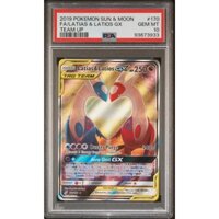 Thẻ POKEMON 2019 SUN & MOON TEAM UP #170 FULL ART/LATIAS & LATIOS GX PSA 10 D60 1-10