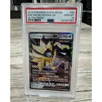 Thẻ PSA 10 GEM MINT English Pokemon Sun And Moon Ultra Prism Dusk Mane Necrozma GX 90/156 d64 26
