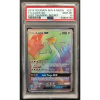 Thẻ PSA 10 Pokémon English Gem Mint 2018 Pokemon Sun & Moon Lugia GX Hyper Lost Thunder Secret 227 d37 16b