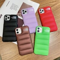 The Puffer Warm 3D Down Jacket Phone Case For iPhone 12 Pro Max 13 11 Pro Max X XR XS Max Protection Shockproof Shell Soft Cover