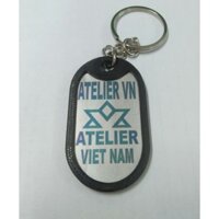 Thẻ quân nhân, Móc khóa inox khắc tên, sđt, Logo, mã QR, thông tin cá nhân khắc 2 mặt theo yêu cầu