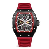 THE RUNWAY -BLACK WATCH (RED STRAP)