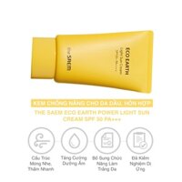 The Saem Kem chống nắng Eco Earth Light Sun Cream 50g