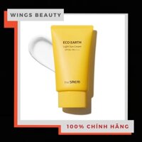 THE SAEM - Kem chống nắng Eco Earth Light Sun Cream SPF 50+ PA++++ 50g