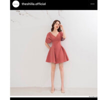 The Shilla | Đầm màu cam-hồng ruốc (tone giống ảnh đó mng)